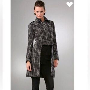 Rag & Bone Napoleon black & white tweed 2 piece jacket